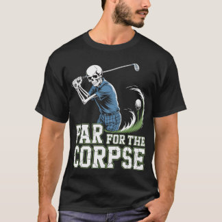 Black Humor Golf Shirt - Skeleton at Tee Off