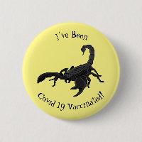 Black hungry scorpion cartoon illustration