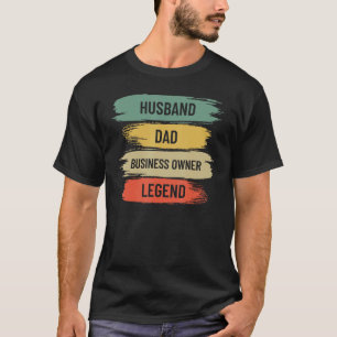 Black Husband Dad Business Owner CEO Entrepreneur T-Shirt