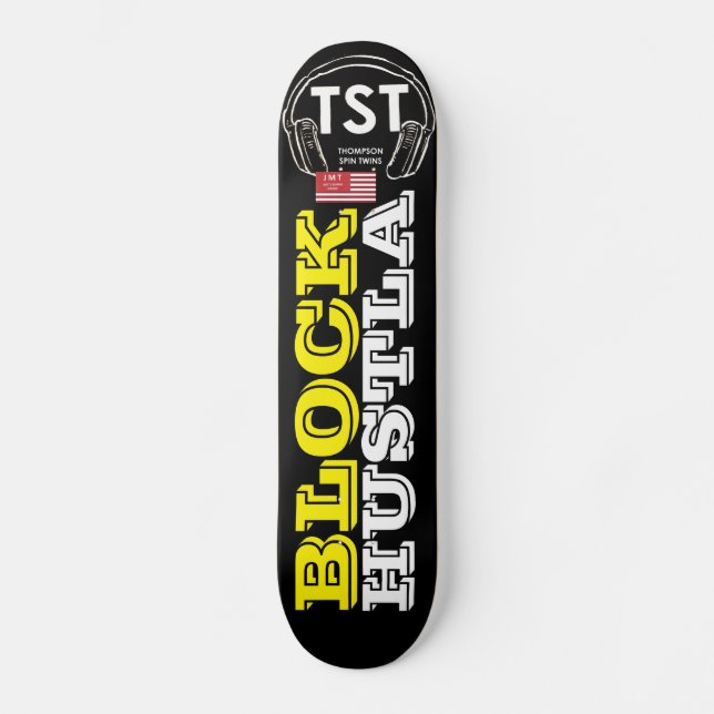 BLACK HUSTLA Skateboard (Front)
