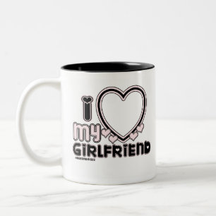black i luv 1 Two-Tone coffee mug