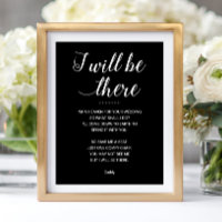 Black I Will Be There Save Me A Seat Wedding