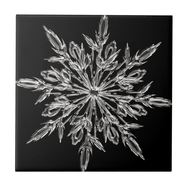 Black Ice Crystal Tile (Front)