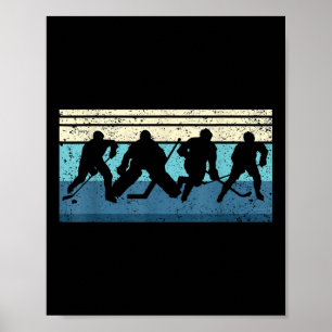 Black Ice Hockey  Poster