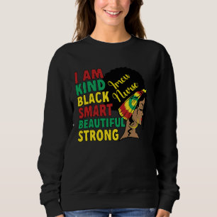 Black IMCU Nurse African American Intermediate Car Sweatshirt