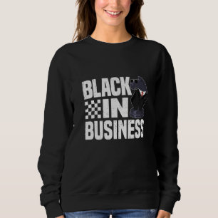 Black In Business Chess Checkmate Opening Grandmas Sweatshirt