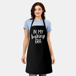 Black “In My Baking Era” Women’s Trendy Baking Apron