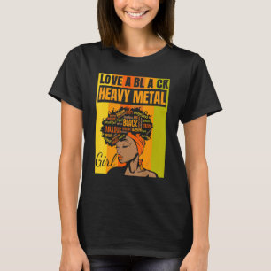 Black Independence Day - Love a Black Heavy Metal T-Shirt