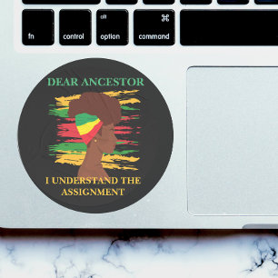 Black Independence Juneteenth  Classic Round Sticker