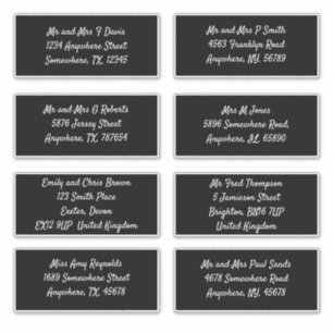 Black Individual Recipient Name Address Shipping