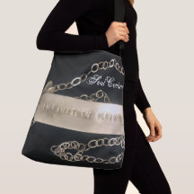 Black Infinitely Blessed Crossbody tote