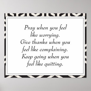 Black Inspirational Life Encouragement Quotes  Poster