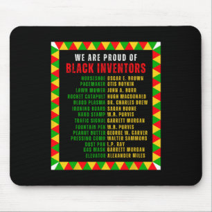 Black Inventors Proud Black History Month Roots Fu Mouse Mat