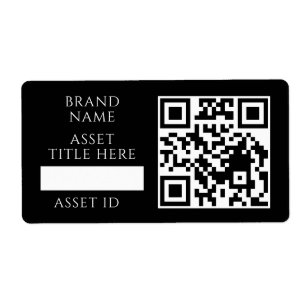 Black Inventory QR Custom Business Product Code