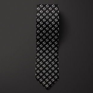 Black Inverted Soccer Futbol Tie