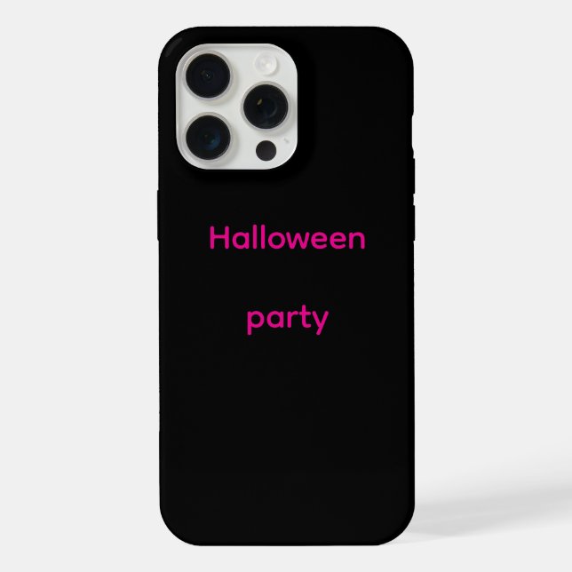 Black iphone causes  Halloween party Case (Back)