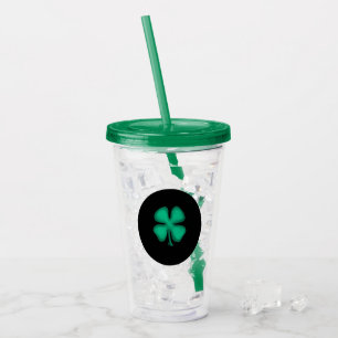 Black Irish acrylic tumbler