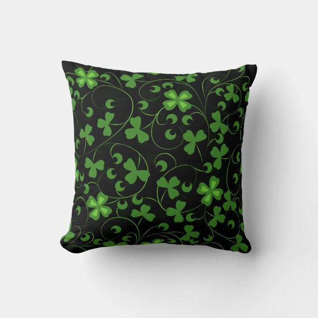 Black Irish Cushion (Front)