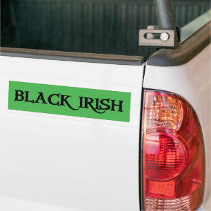 Black Irish green bumper sticker
