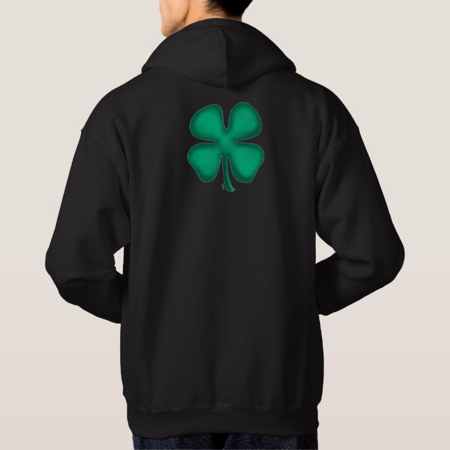 Black Irish hooded sweatshirt back (Back)