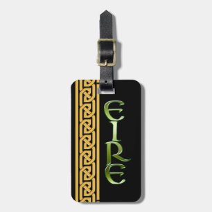 Black Irish Luggage Tag