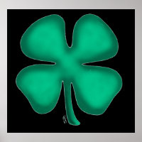 Black Irish matte poster