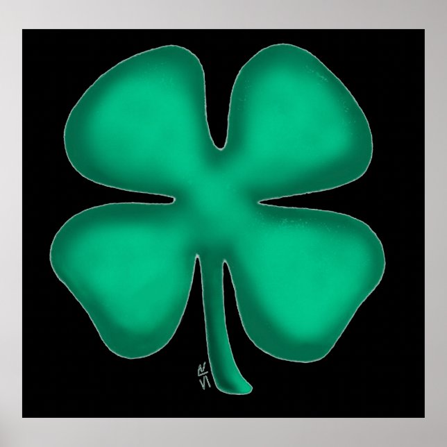 Black Irish matte poster (Front)