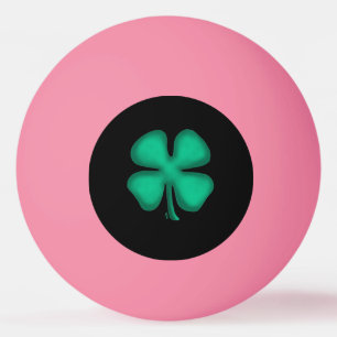 Black Irish orange glow 1-star ping pong ball