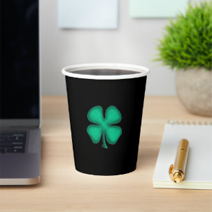 Black Irish paper cups