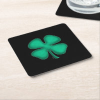 Black Irish paper drink coasters