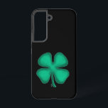 Black Irish Samsung S22 phone case<br><div class="desc">Black Irish phone cases are for dark-haired Irish, evil Irish, the black sheep of the clan, ones with gangster proclivities, and others who just happen to like clovers with the color black. A fine Irish lad or lass might like them too. :) Black Irish phone cases are a great way...</div>