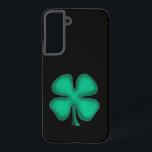Black Irish Samsung S22 Plus phone case<br><div class="desc">Black Irish phone cases are for dark-haired Irish, evil Irish, the black sheep of the clan, ones with gangster proclivities, and others who just happen to like clovers with the color black. A fine Irish lad or lass might like them too. :) Black Irish phone cases are a great way...</div>