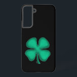 Black Irish Samsung S22 Plus phone case<br><div class="desc">Black Irish phone cases are for dark-haired Irish, evil Irish, the black sheep of the clan, ones with gangster proclivities, and others who just happen to like clovers with the color black. A fine Irish lad or lass might like them too. :) Black Irish phone cases are a great way...</div>