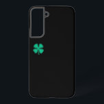 Black Irish Samsung S22 Plus phone case<br><div class="desc">(small clover) Black Irish phone cases are for dark-haired Irish, evil Irish, the black sheep of the clan, ones with gangster proclivities, and others who just happen to like clovers with the color black. A fine Irish lad or lass might like them too. :) Black Irish phone cases are a...</div>