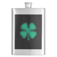 Black Irish stainless steel flask