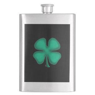 Black Irish stainless steel flask
