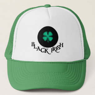 Black Irish white and green foam trucker hat