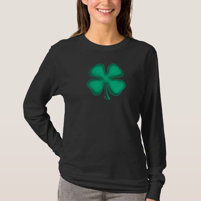 Black Irish women long sleeve shirt (Front)