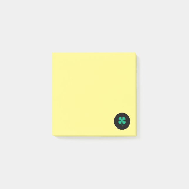 Black Irish yellow note pads (Front)