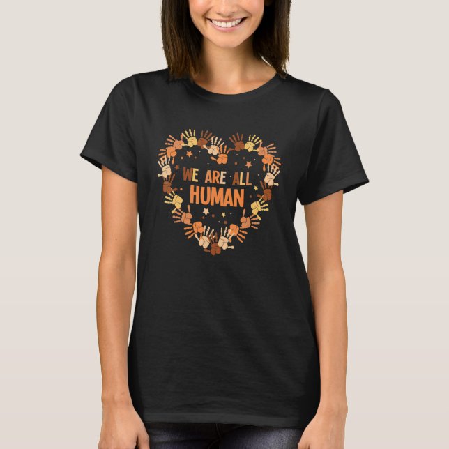 Black Is Beautiful Black History Month Hand We Are T-Shirt (Front)