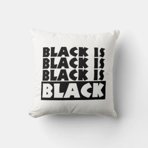 Black Is Black Cushion