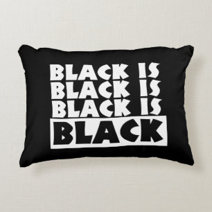 Black Is Black Decorative Cushion