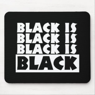 Black Is Black Mouse Mat