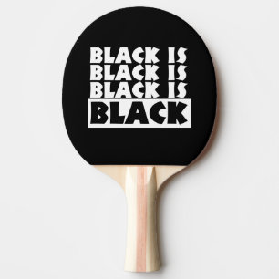 Black Is Black Ping Pong Paddle