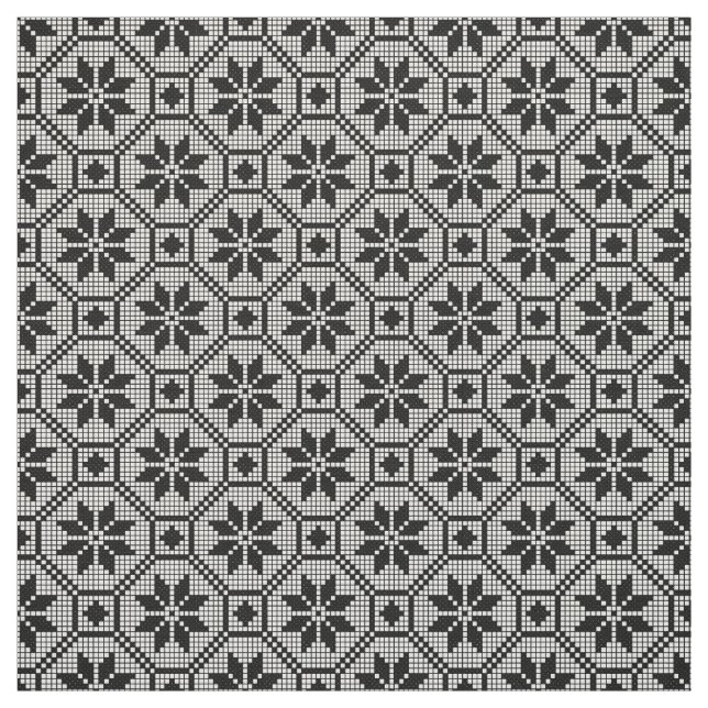 Black Isolated lace cross-stitch fabric texture (Swatch)