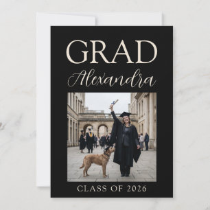 Black IvoryVeterinary Medicine Graduation Party Invitation