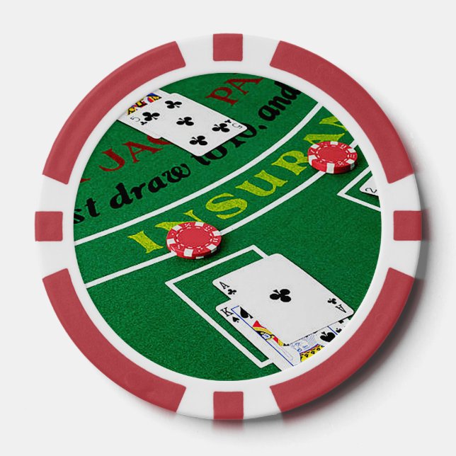 Black Jack Poker Chip (Front)
