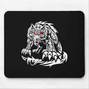 Black Jacob Fatu Wolf Mouse Mat
