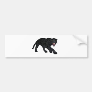 Black Jaguar Bumper Sticker