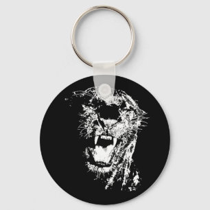 Black Jaguar Key Ring